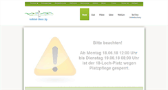 Desktop Screenshot of golf-oberealp.de
